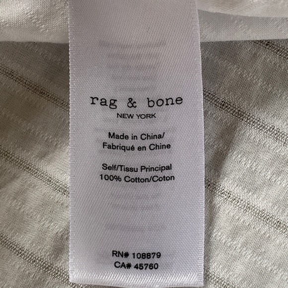 Rag & Bone women's striped‎ long sleeve button-up shirt - Picture 9 of 10